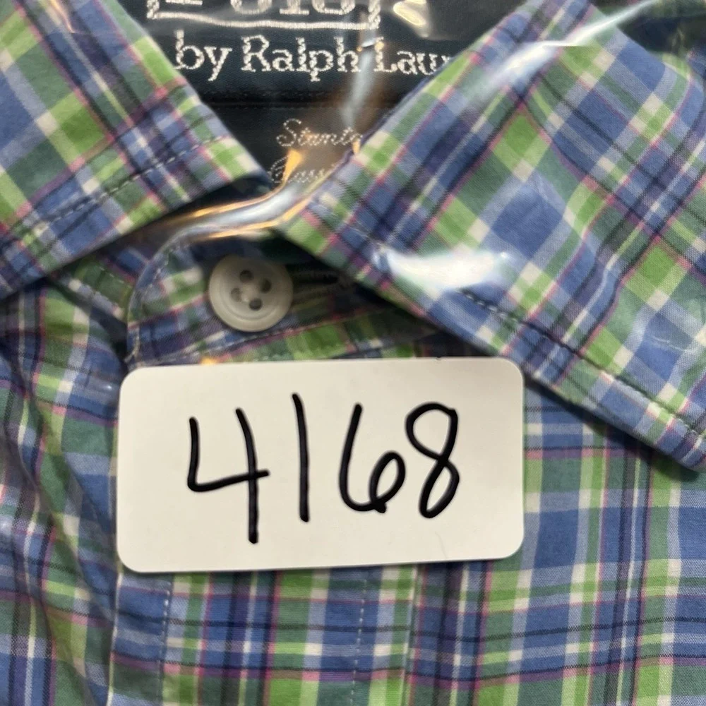 Polo Ralph Lauren Shirt Mens Large Stanton Classic Fit Plaid